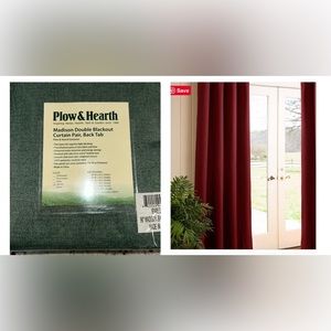 Madison Double-Blackout Back-Tab Curtain Pairs Color Spruce